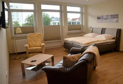 Ein Bett oder Betten in einem Zimmer der Unterkunft Panorama WHG 128