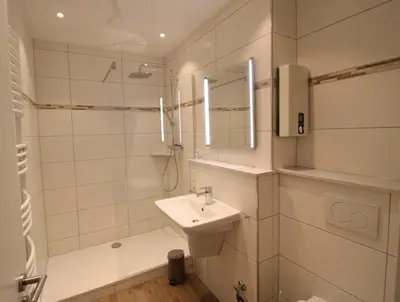 Ein Badezimmer in der Unterkunft Panorama WHG 128