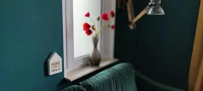 Ein Bett oder Betten in einem Zimmer der Unterkunft Villa Kunterbunt, Gemütlichkeit am Waldesrand