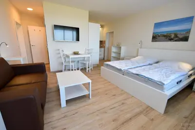Ein Bett oder Betten in einem Zimmer der Unterkunft Haus 