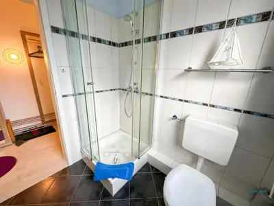 Ein Badezimmer in der Unterkunft Residenz Thalassa Döse Wohnung 1