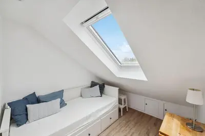 Ein Sitzbereich in der Unterkunft Levke