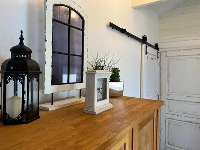 Küche/Küchenzeile in der Unterkunft Ferienhaus Wieden am Deich