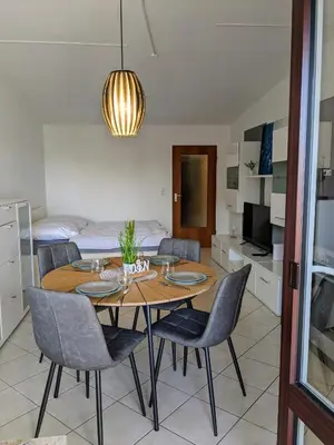 Küche/Küchenzeile in der Unterkunft Haus Essen Whg. 8, lüttes Glück in Cuxhaven-Duhnen