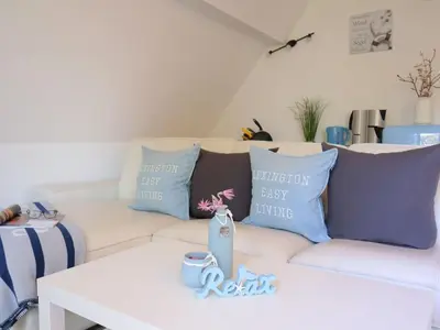 Ein Bett oder Betten in einem Zimmer der Unterkunft Watt´n Dog - Urlaub direkt am Nordseedeich