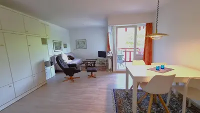 Ein Sitzbereich in der Unterkunft Terrassenhaus, FeWo 32