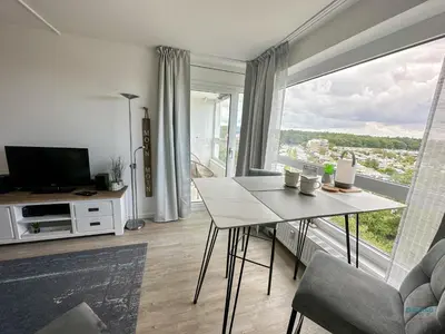 TV/Unterhaltungsangebot in der Unterkunft Haus Frische Brise Sahlenburg Wohnung 06 06 Seaside