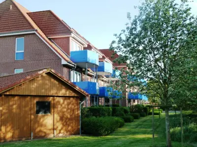 Das Gebäude in dem sich die Ferienwohnung befindet
