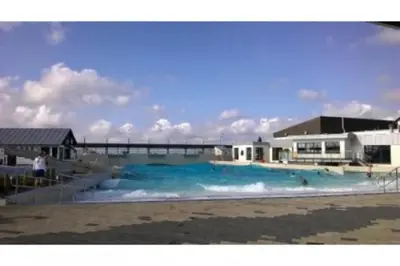 Der Swimmingpool an oder in der Nähe von de Linn