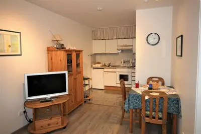 Küche/Küchenzeile in der Unterkunft Borkum 6