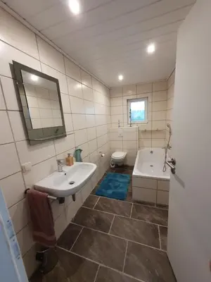 Ein Badezimmer in der Unterkunft Schöneworth Bahrdorf