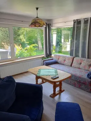 Ein Sitzbereich in der Unterkunft Schöneworth Bahrdorf
