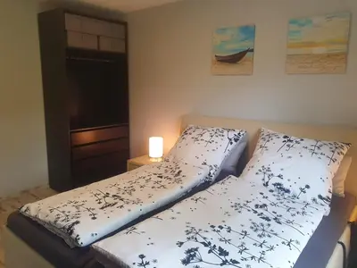 Ein Bett oder Betten in einem Zimmer der Unterkunft Mövenschiss