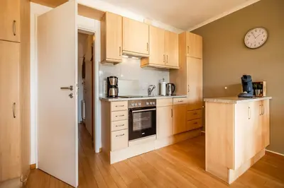 Küche/Küchenzeile in der Unterkunft Haus Seewärts Wohnen Apartment 0 3