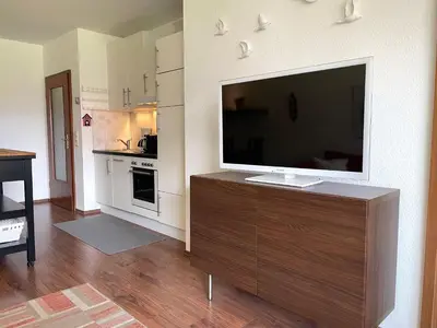 Küche/Küchenzeile in der Unterkunft Haus Land & Meer FeWo14