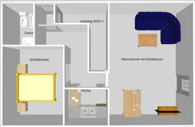 Grundriss der Unterkunft Ferienhaus Strandnah