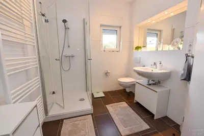 Ein Badezimmer in der Unterkunft Haus 4Muscheln Appartement 4M2