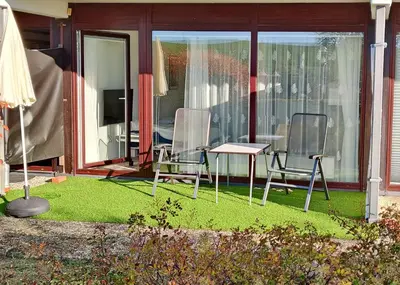 Ein Garten an der Unterkunft Studio Rosengarten