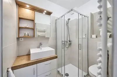 Ein Badezimmer in der Unterkunft Meerauszeit