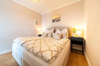 Ein Bett oder Betten in einem Zimmer der Unterkunft Küstenperle - b45802