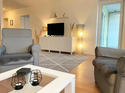 TV/Unterhaltungsangebot in der Unterkunft Haus Nordseebrandung FeWo C2 2