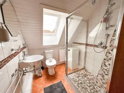 Ein Badezimmer in der Unterkunft Watt'n Traum II - Wohnung nahe Nordseestrand
