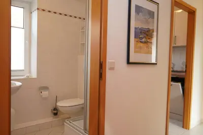 Ein Badezimmer in der Unterkunft Kurpark Domizil Wohnung 2