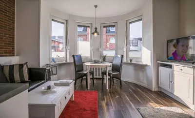 TV/Unterhaltungsangebot in der Unterkunft Haus Wellen und Meer Apartment 1