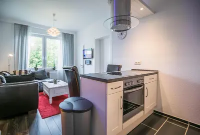 Küche/Küchenzeile in der Unterkunft Haus Wellen und Meer Apartment 2