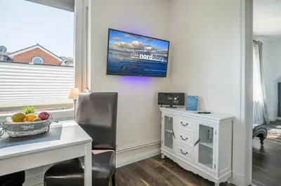 TV/Unterhaltungsangebot in der Unterkunft Haus Wellen und Meer Apartment 3