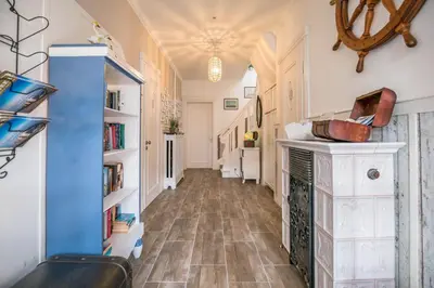 Küche/Küchenzeile in der Unterkunft Haus Wellen und Meer Apartment 4