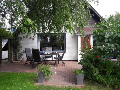 Ein Garten an der Unterkunft Ferienhaus Heimathafen