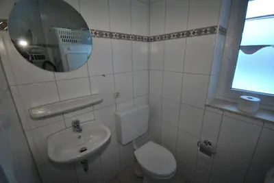 Ein Badezimmer in der Unterkunft Ferienhaus Trio