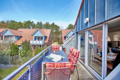 Ein Balkon oder eine Terrasse in der Unterkunft Residenz Seegras - 6