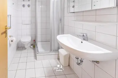 Ein Badezimmer in der Unterkunft Haus Seemeile Whg 2 7