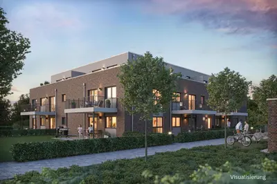 Das Gebäude in dem sich die Ferienwohnung befindet