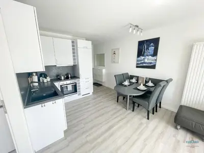 Küche/Küchenzeile in der Unterkunft Residenz Mühlentrift Wohnung 11