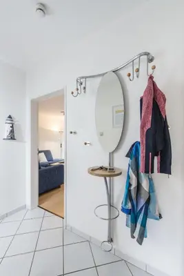 Ein Bett oder Betten in einem Zimmer der Unterkunft Seeschwalbe