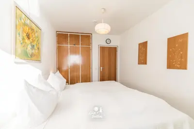 Ein Bett oder Betten in einem Zimmer der Unterkunft 