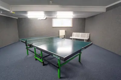 Tischtennis in der Unterkunft Strandnahe Fewo inkl Pool, Whirlpool, Sauna & Strandkorb 234 oder in der Nähe