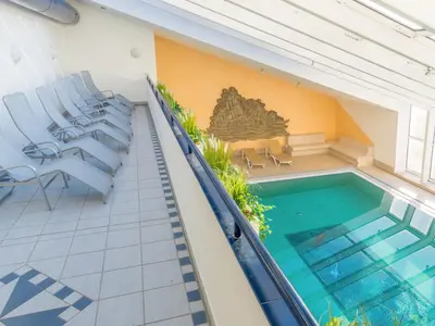 Der Swimmingpool an oder in der Nähe von Strandnahe Fewo inkl Pool, Whirlpool, Sauna & Strandkorb 234