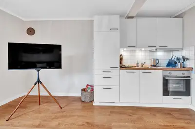Küche/Küchenzeile in der Unterkunft JAKSE-Apartments - Dein Ruhepol an der Nordseeküste mit Sauna