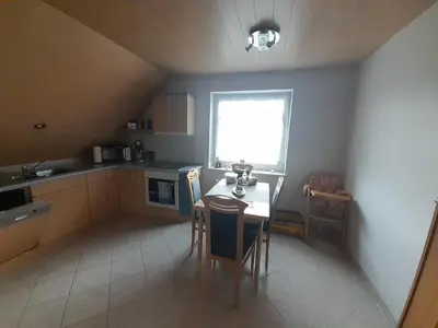 Küche/Küchenzeile in der Unterkunft Ferienwohnung Stefan Schwiemann