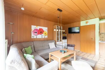 Ein Sitzbereich in der Unterkunft Haus Am Häfchenweg, Wohnung 1
