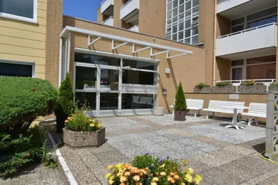 Das Gebäude in dem sich die Ferienwohnung befindet