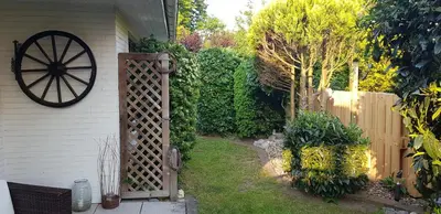 Ein Garten an der Unterkunft Fewo Leopold - Ferienwohnung 1