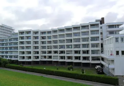 Das Gebäude in dem sich die Ferienwohnung befindet