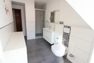 Ein Badezimmer in der Unterkunft Haus Strandnixe in Sahlenburg