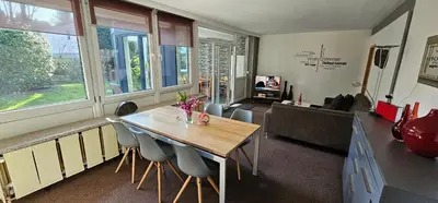 Ein Sitzbereich in der Unterkunft Haus Strandnixe in Sahlenburg
