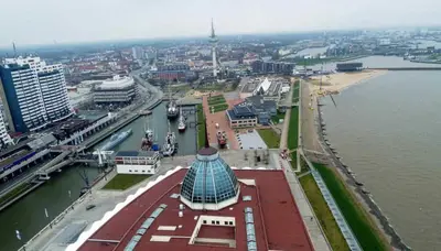 Ein allgemeiner Blick auf Wurster Nordseeküste oder ein Stadtblick von des Ferienhauses aus